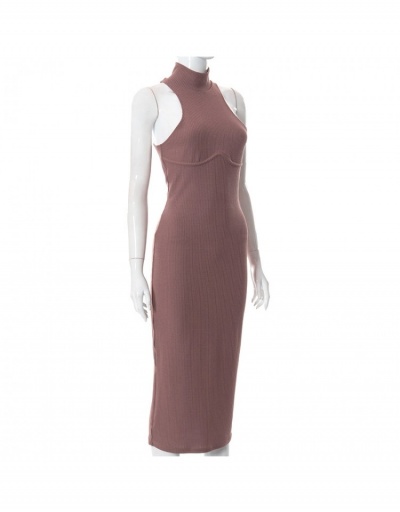 Replica Casual Women O Neck Sleeveless Bodycon Maxi Dresses  Sleeveless Crew Neck #794908 $17.50 USD for Wholesale