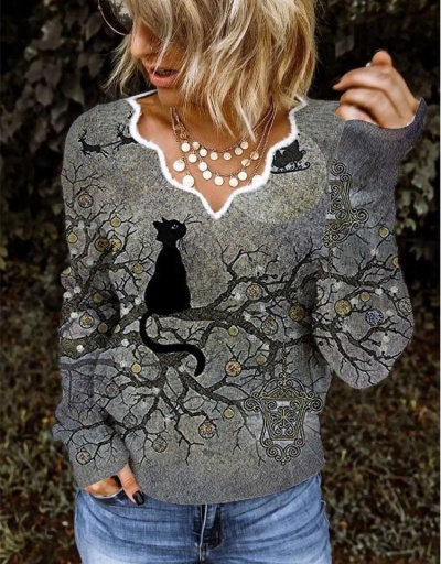 Replica Chic Fashion V Neck Long Sleeve Ladies Sweater Long Sleeve V Neck #794952 $21.42 USD for Wholesale