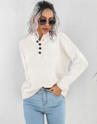 Replica Casual Loose Long Sleeve White Pullover Tops Long Sleeve #794969 $24.80 USD for Wholesale