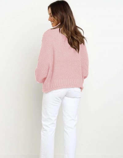 Replica Turtle Neck Solid Loose Knitting Pullover Sweater Long Sleeve Turtle/High Neck #794981 $25.40 USD for Wholesale