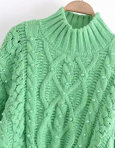 Replica Fresh Green Long Sleeve Ladies Sweater Long Sleeve #794991 $49.01 USD for Wholesale