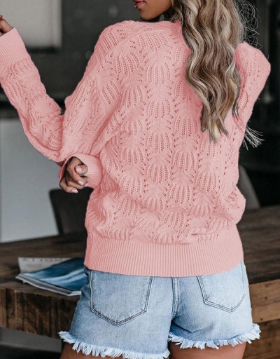 Replica Fashion Casual V Neck Knitted Sweater For Women Long Sleeve V Neck #794995 $32.76 USD for Wholesale