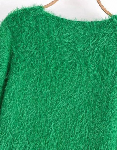 Replica Fresh Color Button Up V Neck Green Sweater Long Sleeve V Neck #795006 $38.04 USD for Wholesale