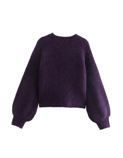 New Arrival Solid Round Neck Pullover Sweater Long Sleeve Crew Neck #795007 $40.56 USD, Wholesale Fashion Sweaters &amp; Cardigans