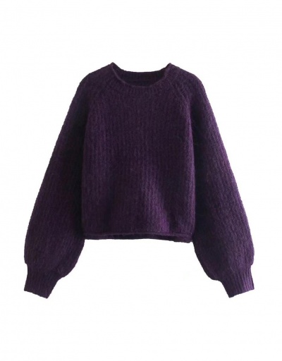 Replica New Arrival Solid Round Neck Pullover Sweater Long Sleeve Crew Neck #795007 $40.56 USD for Wholesale