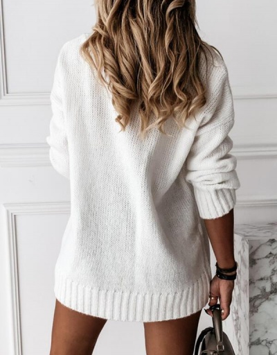 Replica New Arrival Plain Solid V Neck Knitted Sweater Long Sleeve V Neck #795009 $24.21 USD for Wholesale