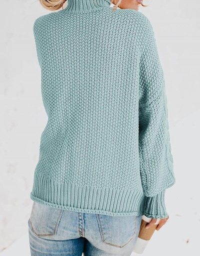 Replica Mock Neck Casual Solid Fashion Pullover Sweater Long Sleeve Mock Neck #795011 $27.59 USD for Wholesale