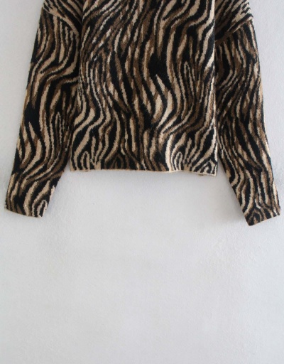 Replica New Arrival Animal Print High Neck Sweater Long Sleeve Turtle/High Neck #795013 $36.28 USD for Wholesale