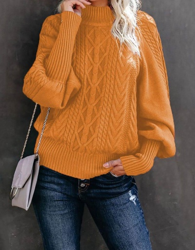 Replica Solid Casual Fashion Mock Neck Knitted Sweater Long Sleeve Mock Neck #795017 $29.27 USD for Wholesale