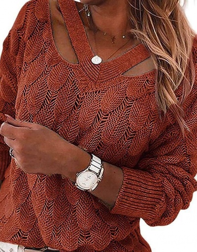 Replica Latest Style V Neck Knitted Pullover Sweater Long Sleeve V Neck #795019 $27.89 USD for Wholesale