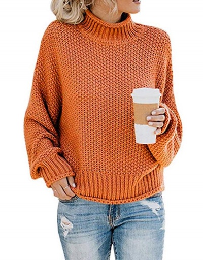 Replica Autumn Solid Plain Mock Neck Knitted Sweater Long Sleeve Mock Neck #795021 $26.49 USD for Wholesale