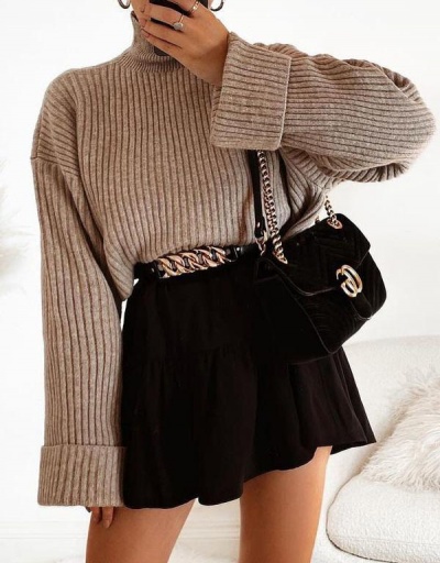 Replica Autumn Turtle Neck Loose Long Sleeve Sweater  Long Sleeve Turtle/High Neck #795028 $29.87 USD for Wholesale