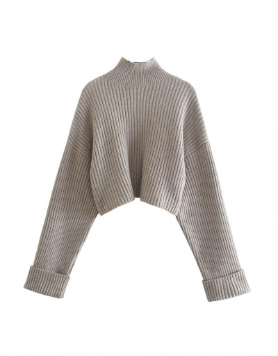 Replica Autumn Turtle Neck Loose Long Sleeve Sweater  Long Sleeve Turtle/High Neck #795028 $29.87 USD for Wholesale