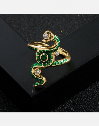 Replica   Fashion Metal Zircon Geometric Ring Accessories #795037 $8.33 USD for Wholesale