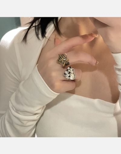 Contrast Color Heart Star Cool Ring For Women #795042 $10.83 USD, Wholesale Fashion Ring