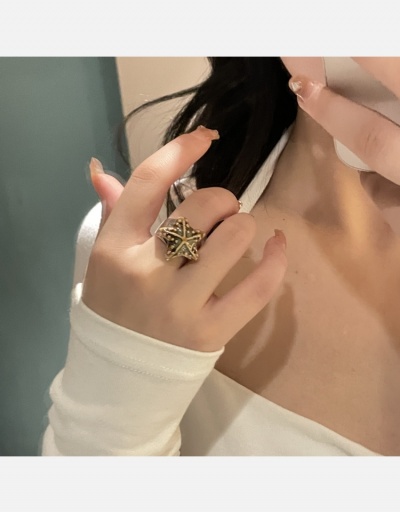 Replica Contrast Color Heart Star Cool Ring For Women #795042 $10.83 USD for Wholesale