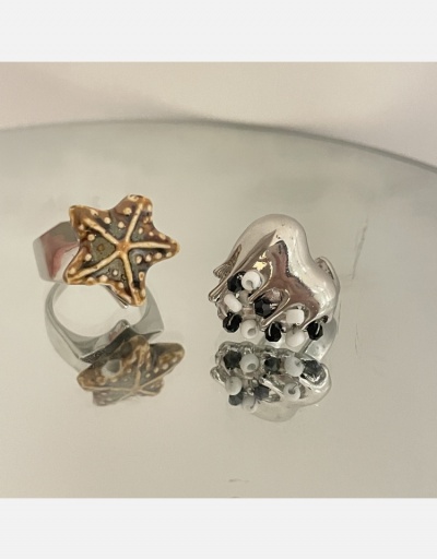 Replica Contrast Color Heart Star Cool Ring For Women #795042 $10.83 USD for Wholesale