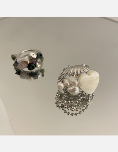 Replica  Easy Matching Faux Pearl Women Rings #795043 $11.00 USD for Wholesale