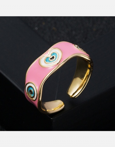 Replica Copper  Hip Hop  Copper  Heart Rings For Women #795055 $8.53 USD for Wholesale