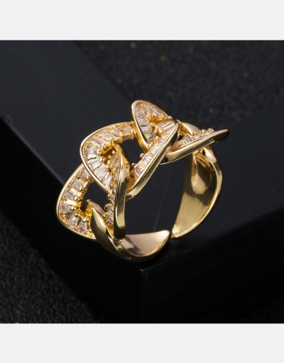 Hip Hop Zircon Geometric Rings For Women #795057 $14.04 USD, Wholesale Fashion Ring