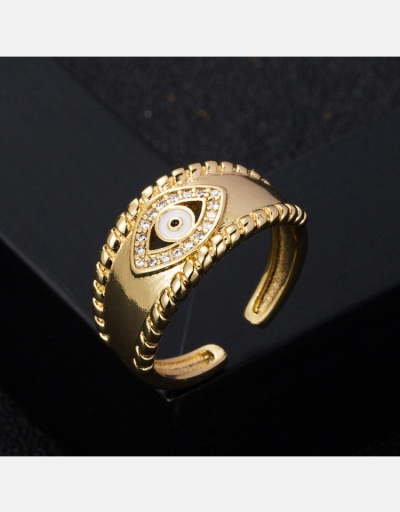 Personalized Easy Match Golden Zircon Open Rings #795059 $9.41 USD, Wholesale Fashion Ring