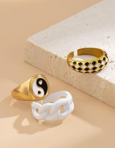 Replica Individual Geometric 3 Pieces Women Ring Sets #795062 $6.83 USD for Wholesale