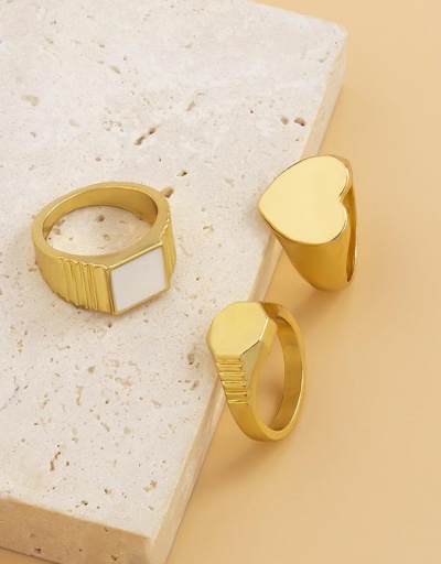 Replica Easy Matching Geometric Design Ladies Rings #795064 $5.72 USD for Wholesale