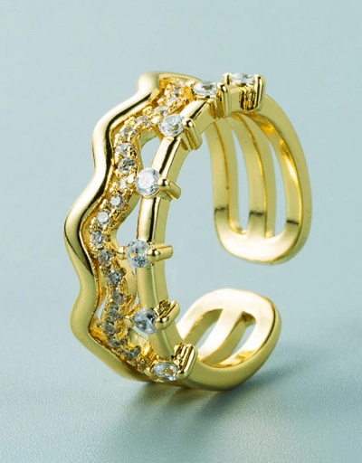 Replica Trendy Zircon Design Female Rings #795073 $10.04 USD for Wholesale