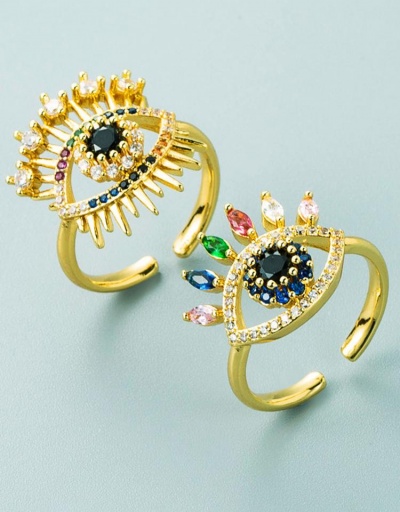 Crown Design Colorful Zircon Ladies Ring #795074 $8.74 USD, Wholesale Fashion Ring