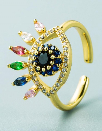 Replica Crown Design Colorful Zircon Ladies Ring #795074 $8.74 USD for Wholesale