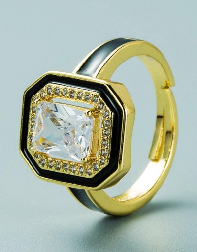 Replica Fashion Adjustable Zircon Rhinestone Ladies Rings #795076 $9.30 USD for Wholesale