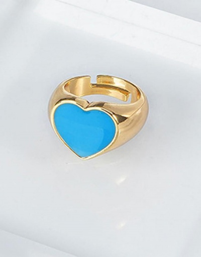 Replica Hip Hop Heart Copper Rings For Women #795079 $8.81 USD for Wholesale