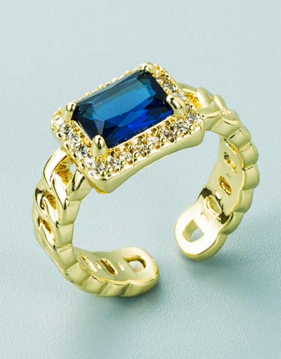 Zircon Hollow Out Open Rings For Women #795081 $8.02 USD, Wholesale Fashion Ring