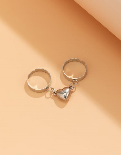 Replica Street Hollow Out Heart Design Couple Rings #795086 $5.54 USD for Wholesale