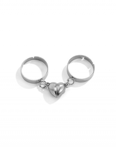 Replica Street Hollow Out Heart Design Couple Rings #795086 $5.54 USD for Wholesale