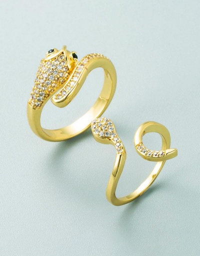 Special Zircon Snake Designer Open Rings #795091 $8.13 USD, Wholesale Fashion Ring