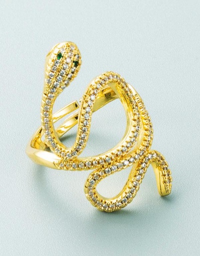 Characteristic Geometry Entangled Snake Golden Ring #795094 $9.59 USD, Wholesale Fashion Ring