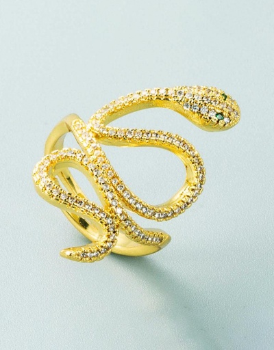 Replica Characteristic Geometry Entangled Snake Golden Ring #795094 $9.59 USD for Wholesale