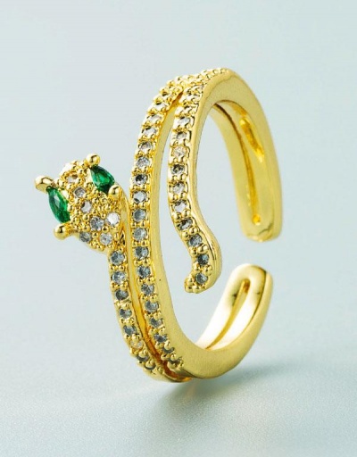 Replica Exaggerated Double Layer Snake Shape Copper Ring #795098 $7.81 USD for Wholesale