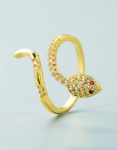 Replica Chic Snake Designed Open Winding Ring #795099 $8.05 USD for Wholesale