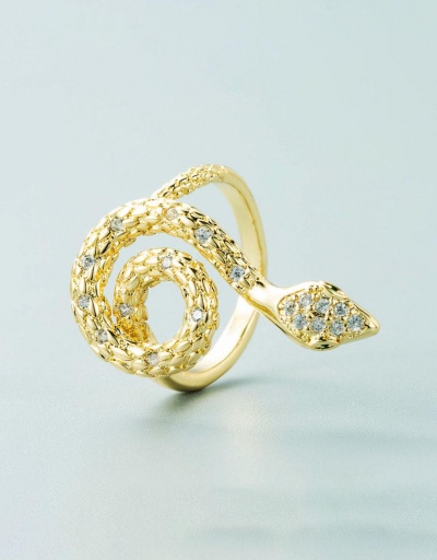 Replica Chic Snake Designed Open Winding Ring #795099 $8.05 USD for Wholesale