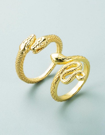 Vintage Solid Double-Headed Snake Copper Rings #795100 $7.53 USD, Wholesale Fashion Ring