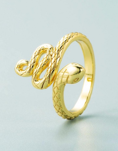 Replica Vintage Solid Double-Headed Snake Copper Rings #795100 $7.53 USD for Wholesale