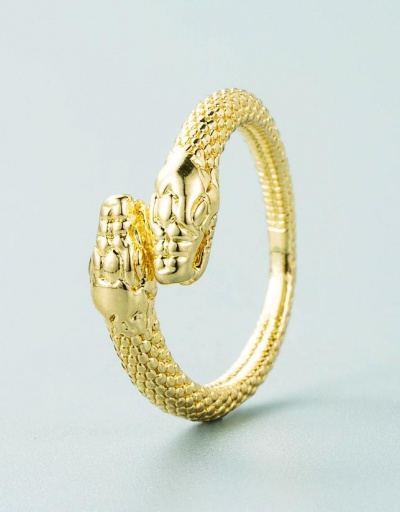 Replica Vintage Solid Double-Headed Snake Copper Rings #795100 $7.53 USD for Wholesale