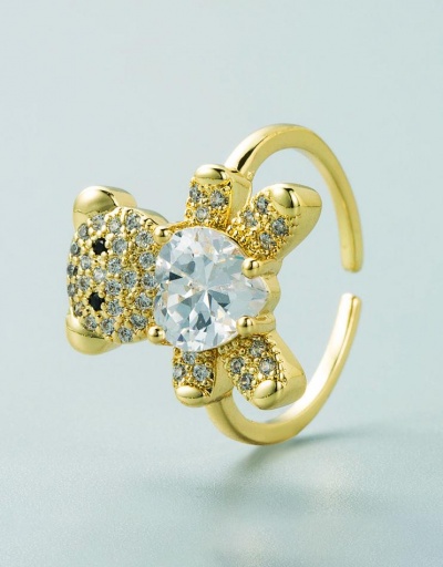 Replica Lovely Bear Rhinestone Open Ring For Ladies #795103 $7.90 USD for Wholesale