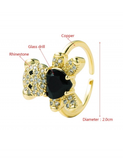 Replica Lovely Bear Rhinestone Open Ring For Ladies #795103 $7.90 USD for Wholesale