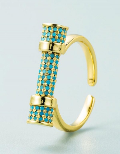 Replica Creative Letter Adjustable Geometry Open Ring #795108 $7.67 USD for Wholesale