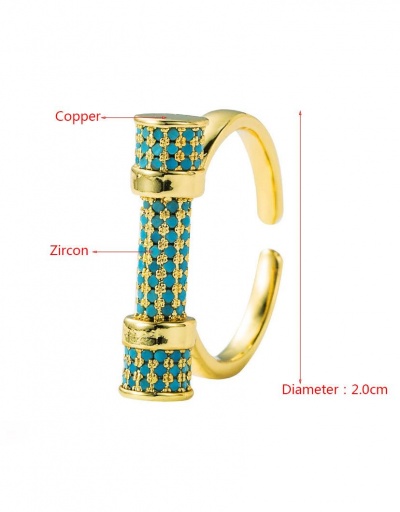 Replica Creative Letter Adjustable Geometry Open Ring #795108 $7.67 USD for Wholesale