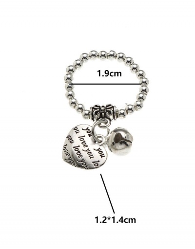 Replica Individual Heat Letter Rose Beaded Ring For Ladies #795113 $6.40 USD for Wholesale