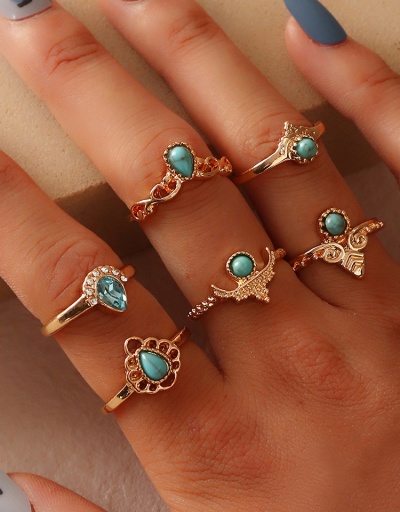 Personality Alloy Material Geometric Rings Set  #795126 $9.44 USD, Wholesale Fashion Ring